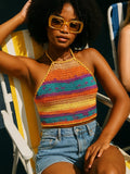 Colorful Halter Top