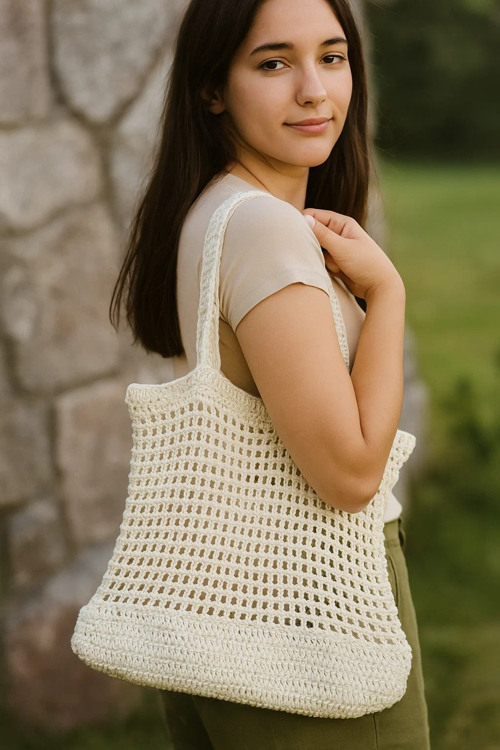 Handmade Crochet Tote Bag