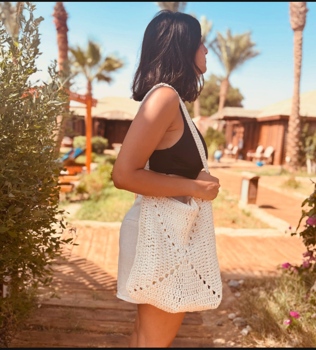 Handmade Crochet Tote Bag