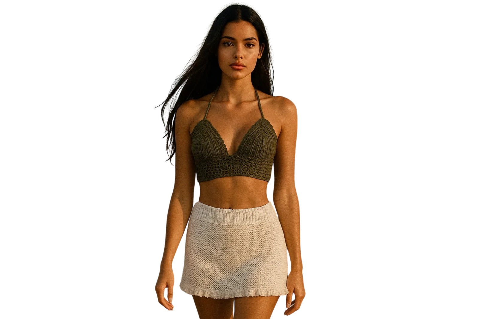 Luna Crochet Mini Skirt