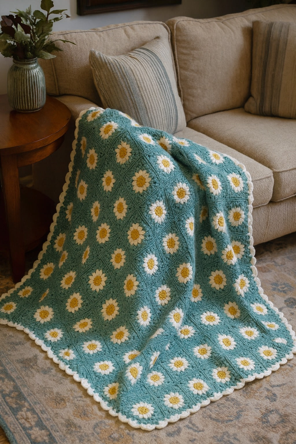 Daisy Crochet Blanket