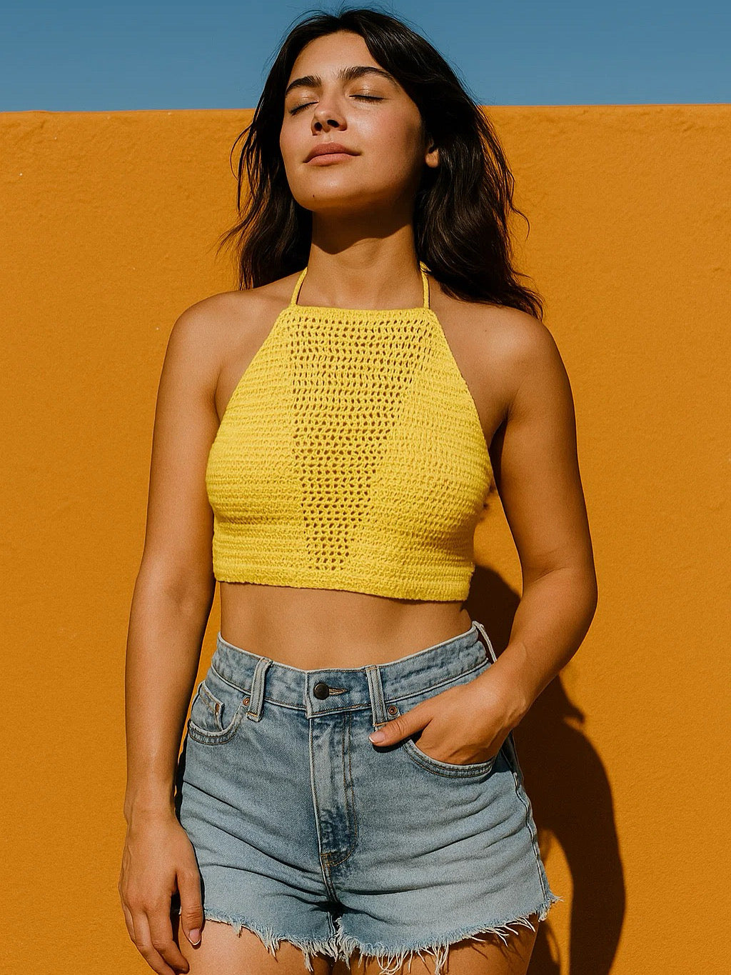 Sol Crochet Halter Top